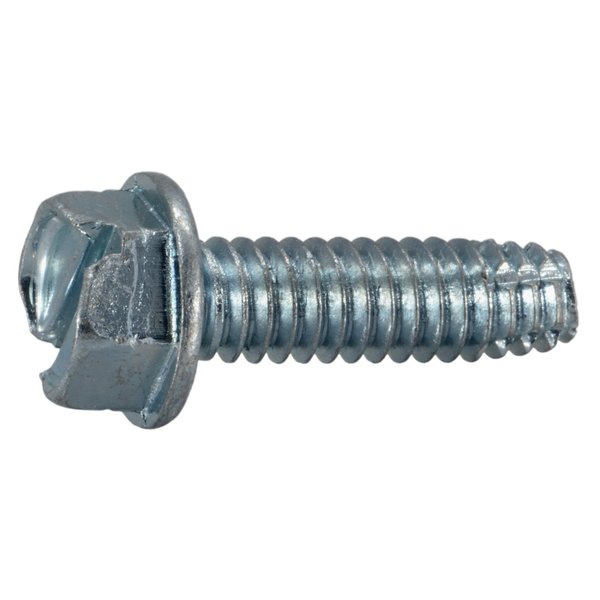 Midwest Fastener Sheet Metal Screw, 1/4" x 7/8 in, Zinc Plated Steel Hex Head Hex Drive, 15 PK 38403